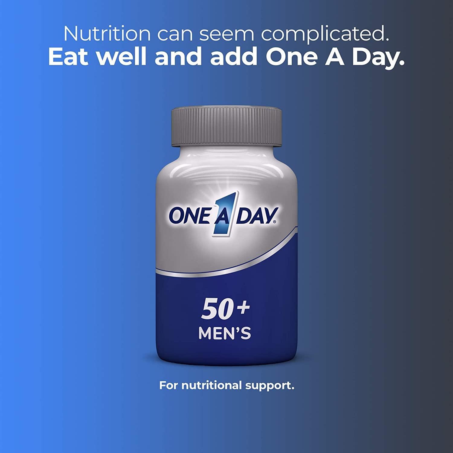 One A Day Men's 50+ Multivitamin Healthy Advantage 100 Tablets Best