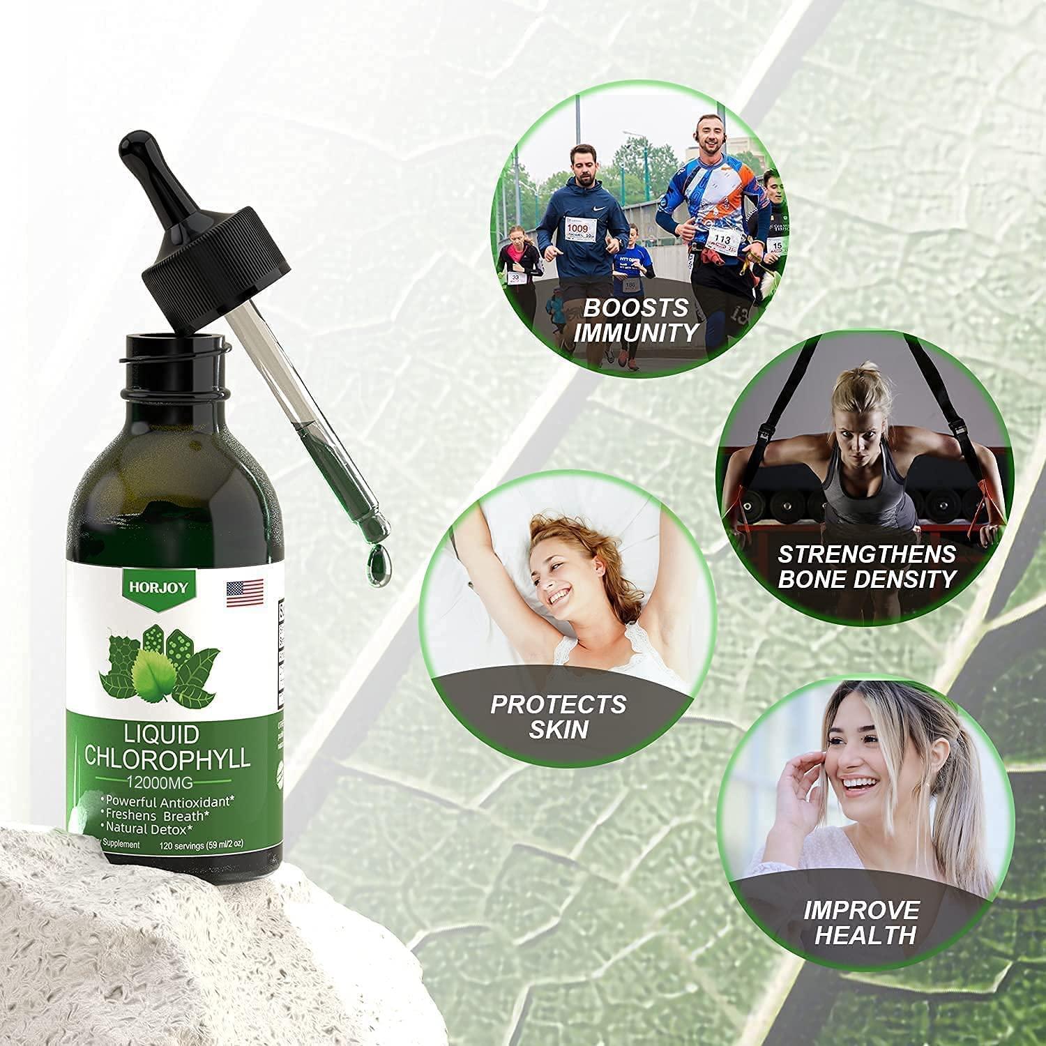 Chlorophyll Liquid Drops 100 Natural Energy Booster and Immune