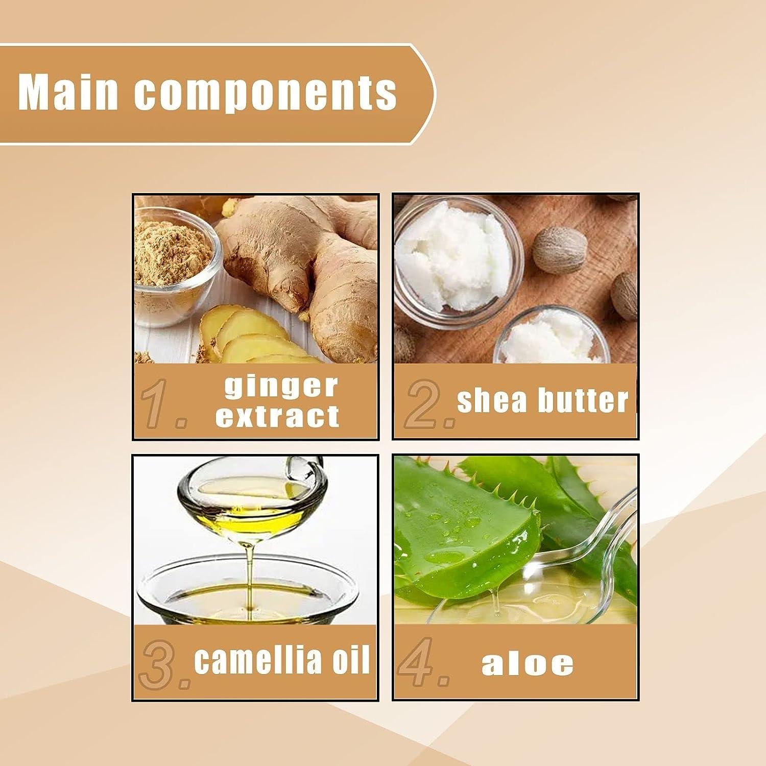 2PCS Ginger Hair Regrowth Shampoo Bar, Ginger Shampoo Bar Hair For