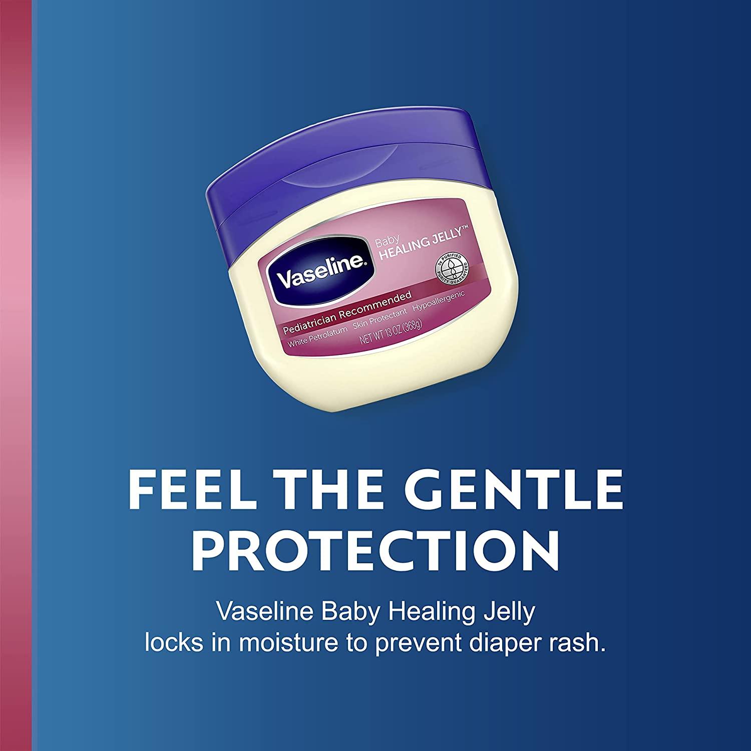 Vaseline Baby 100 Pure Petroleum Jelly 2 Pack, 13 oz ea