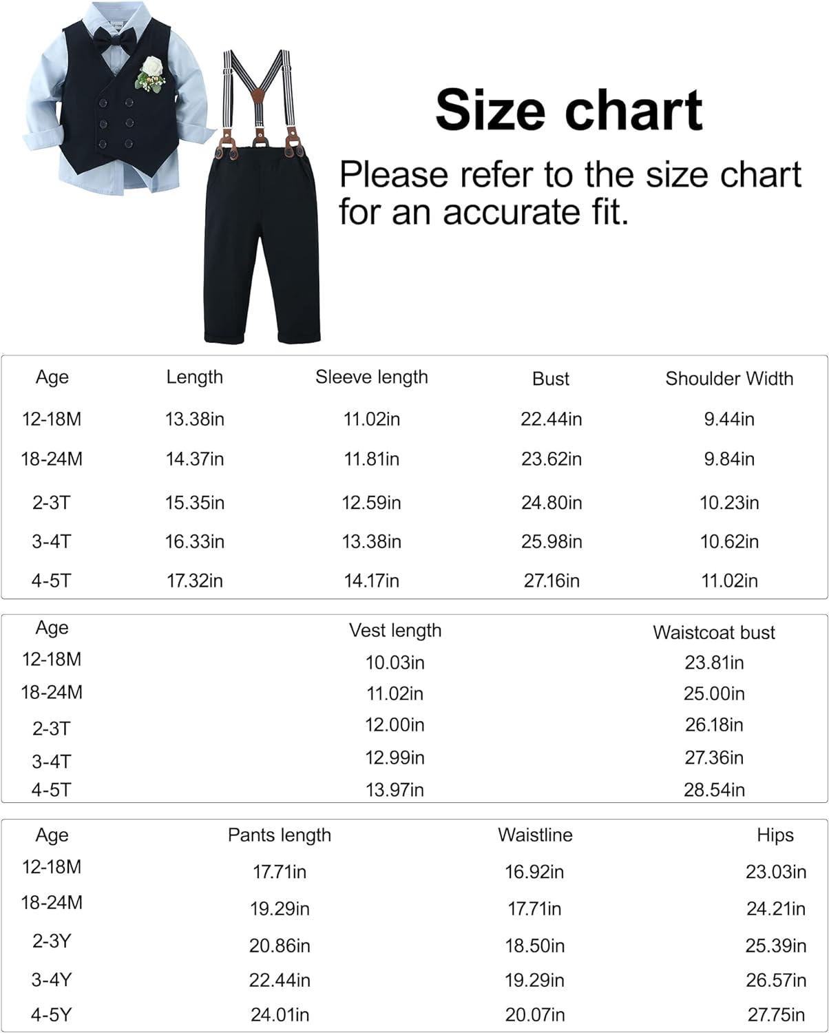 Zoerea Kinderpakken en bijpassende gentleman, kleding voor jongens, doop, ceremonie, kledingset met strik, vest, broek, korset, 1-5 jaar, Groen, 4-5 Jaar