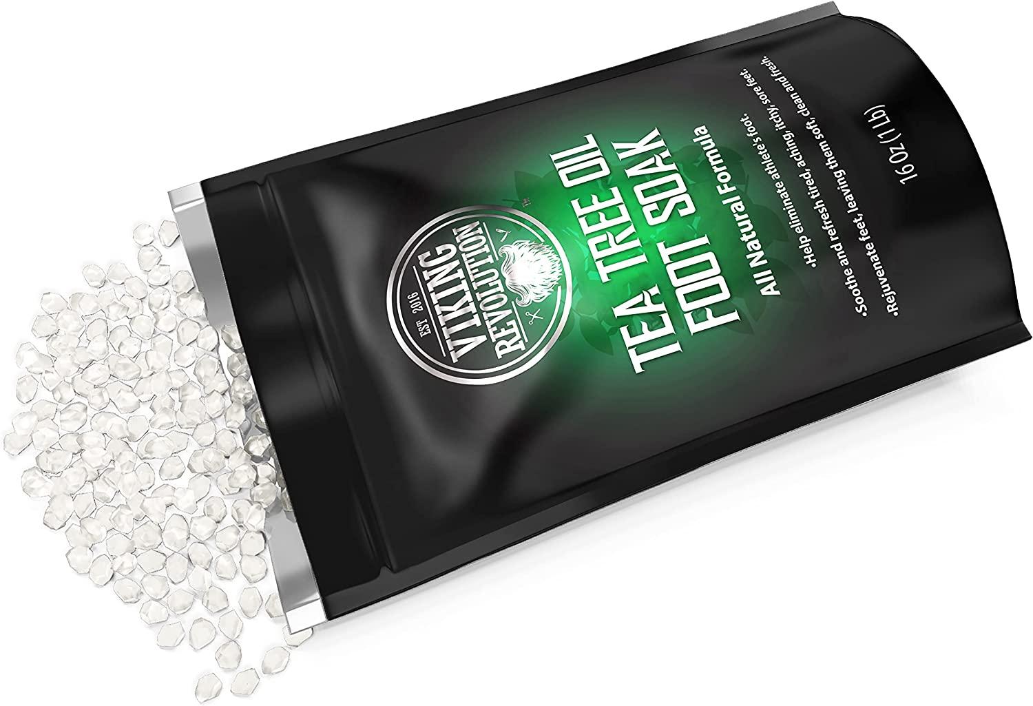 Tea Tree Oil Foot Soak with Epsom Salt Athletes Foot, Detox Foot Bath Soak for Foot Odor and