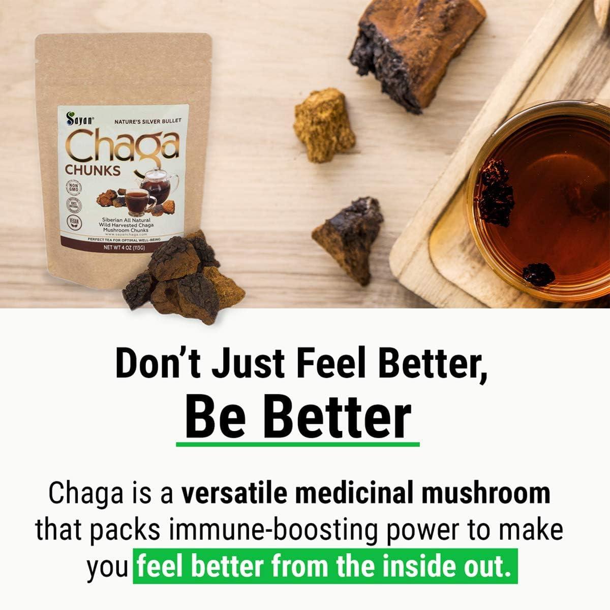 Sayan Chaga Mushroom Powder – 1 Lb – Siberian Wild Harvested – All Natural Tea-814248