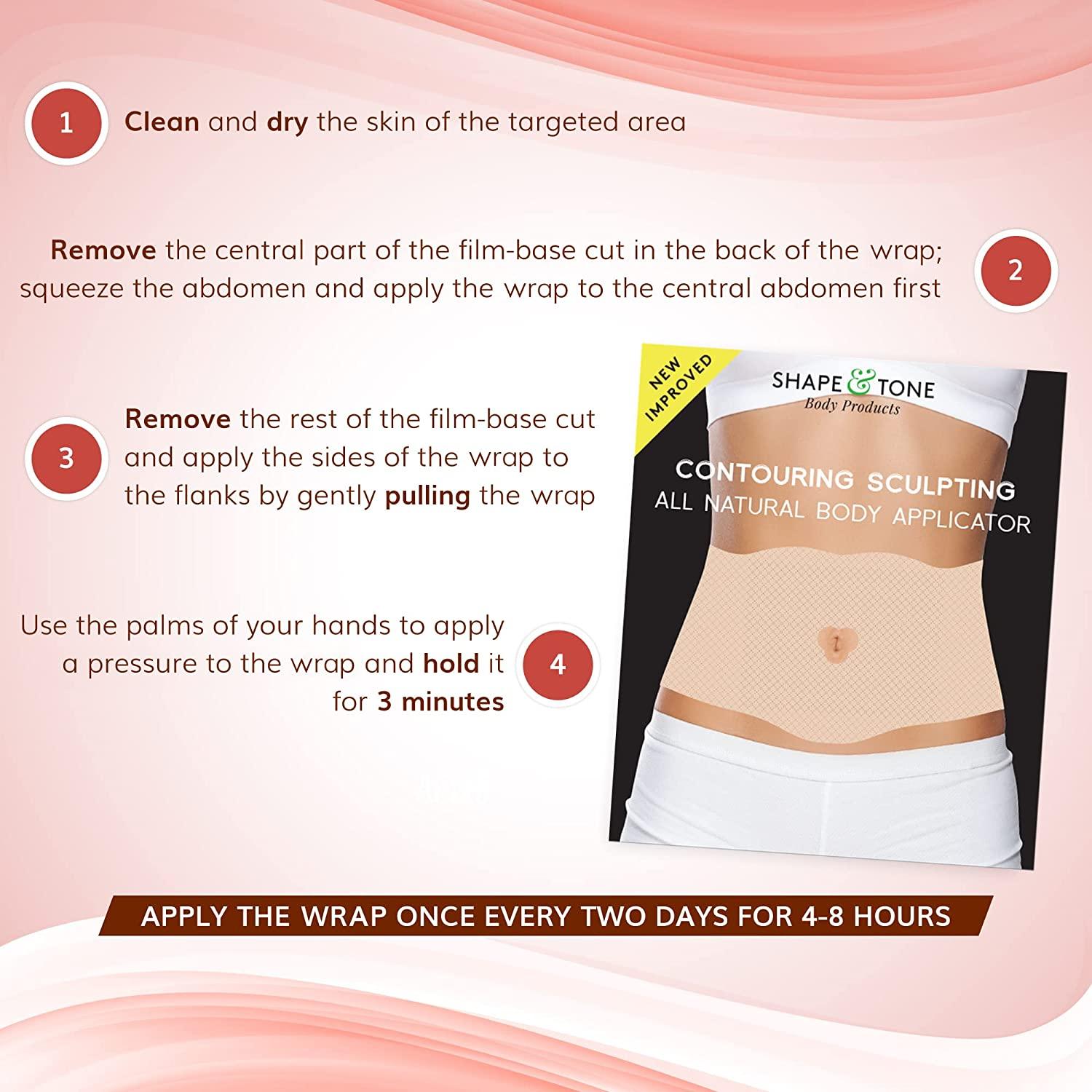 All Natural Contouring Body Applicator Tummy Sculpting Wrap for Definition Easy to Use New and