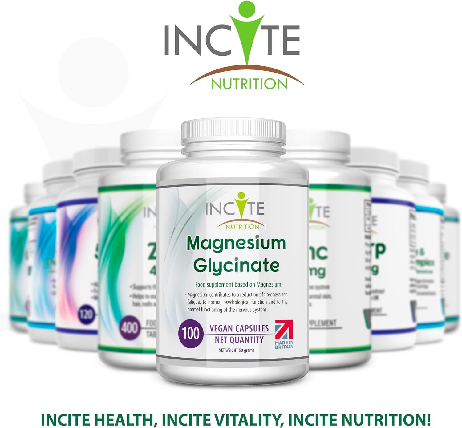 Magnesium Glycinate Supplements 500mg Premium Quality Natural High