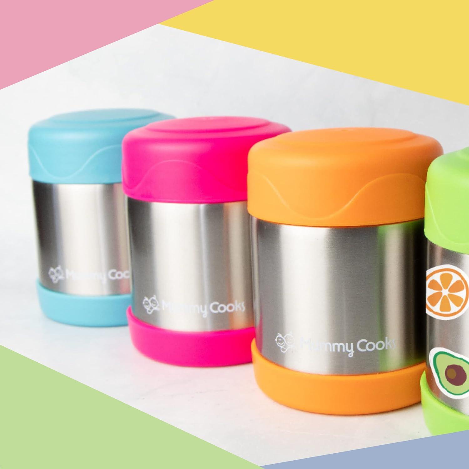 Mummy Cooks 300ml Insulated Children's Food Flask in Orange