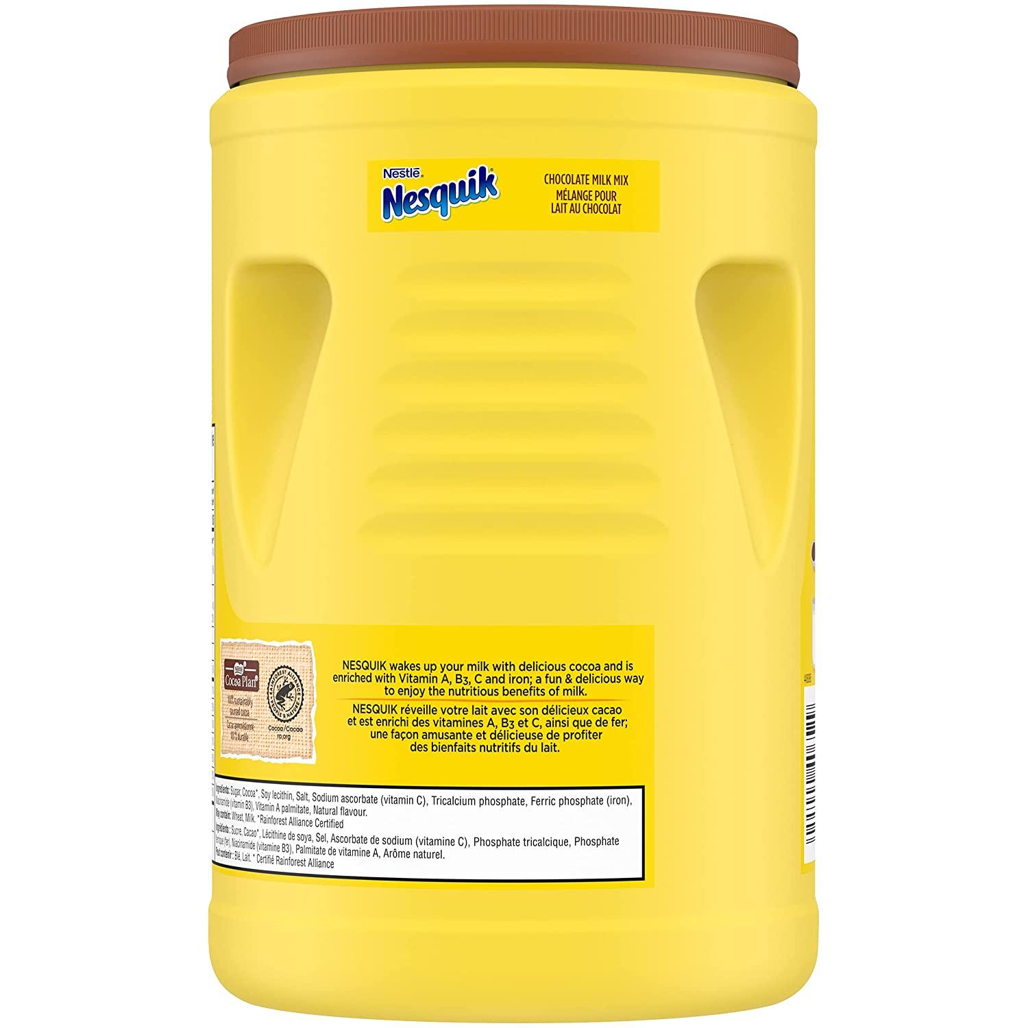 Nestle Nesquik Chocolate Milk Mix Canister 1.36 Kg/3lbs Imported from