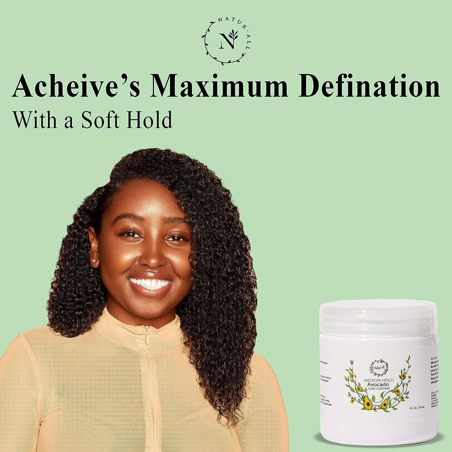 Naturall Curling Cream for Curly Hair Avocado Medium Hold Curling