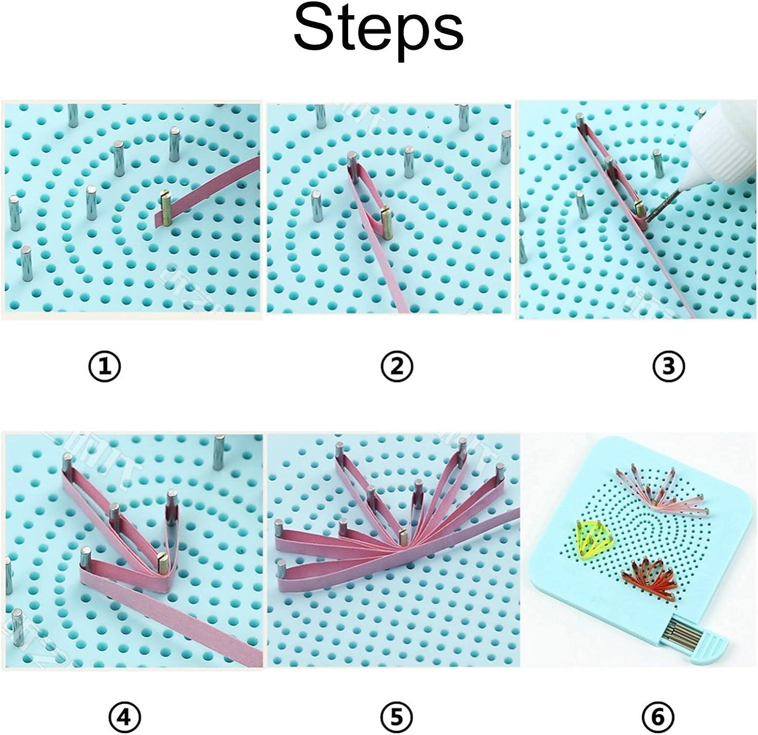 YURROAD Paper Quilling Kit 3mm/5mm/10mm 1740pcs Quilling Paper Strips