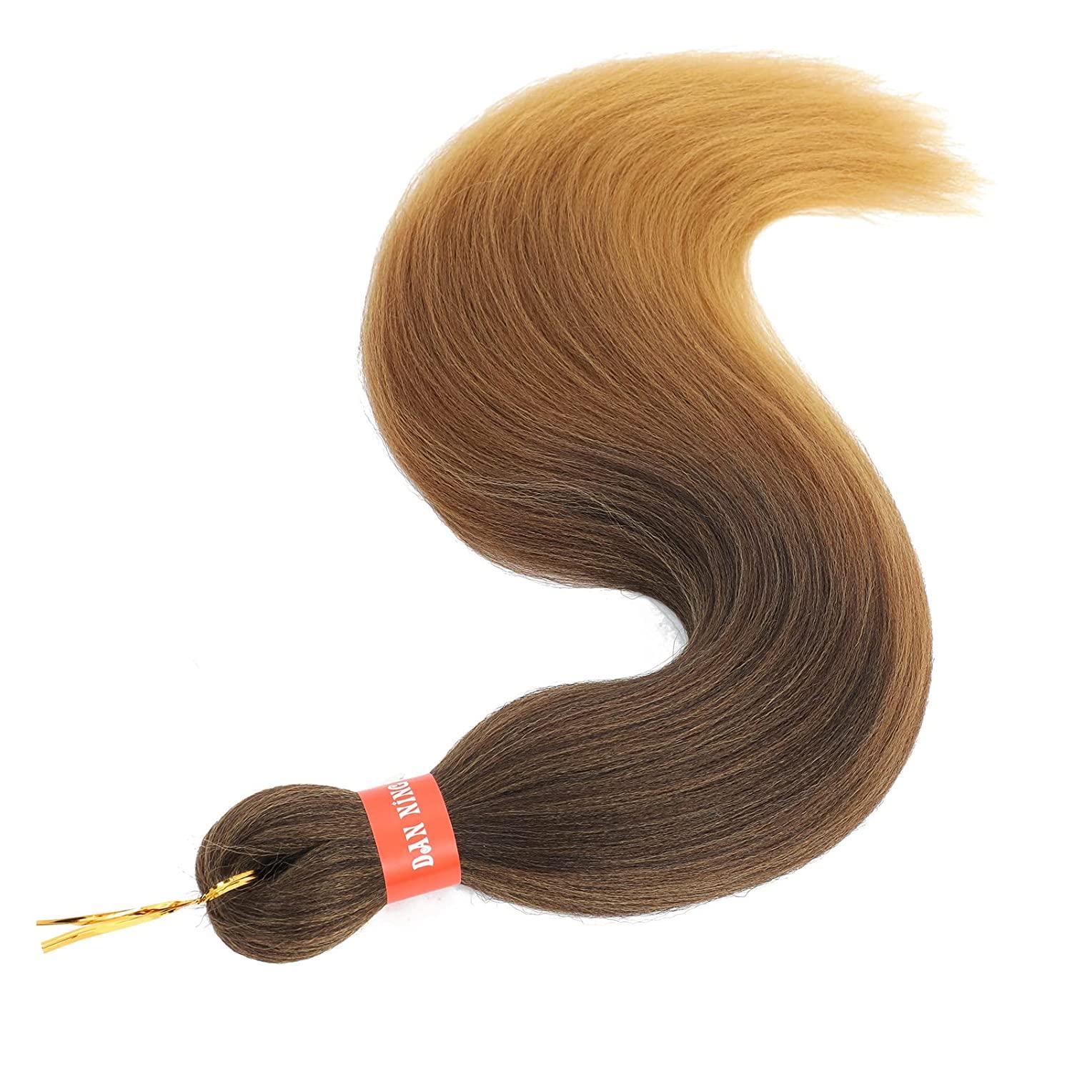 Ombre Prestretched Braiding Hair,Silky Braid Hair Extensions, Itch