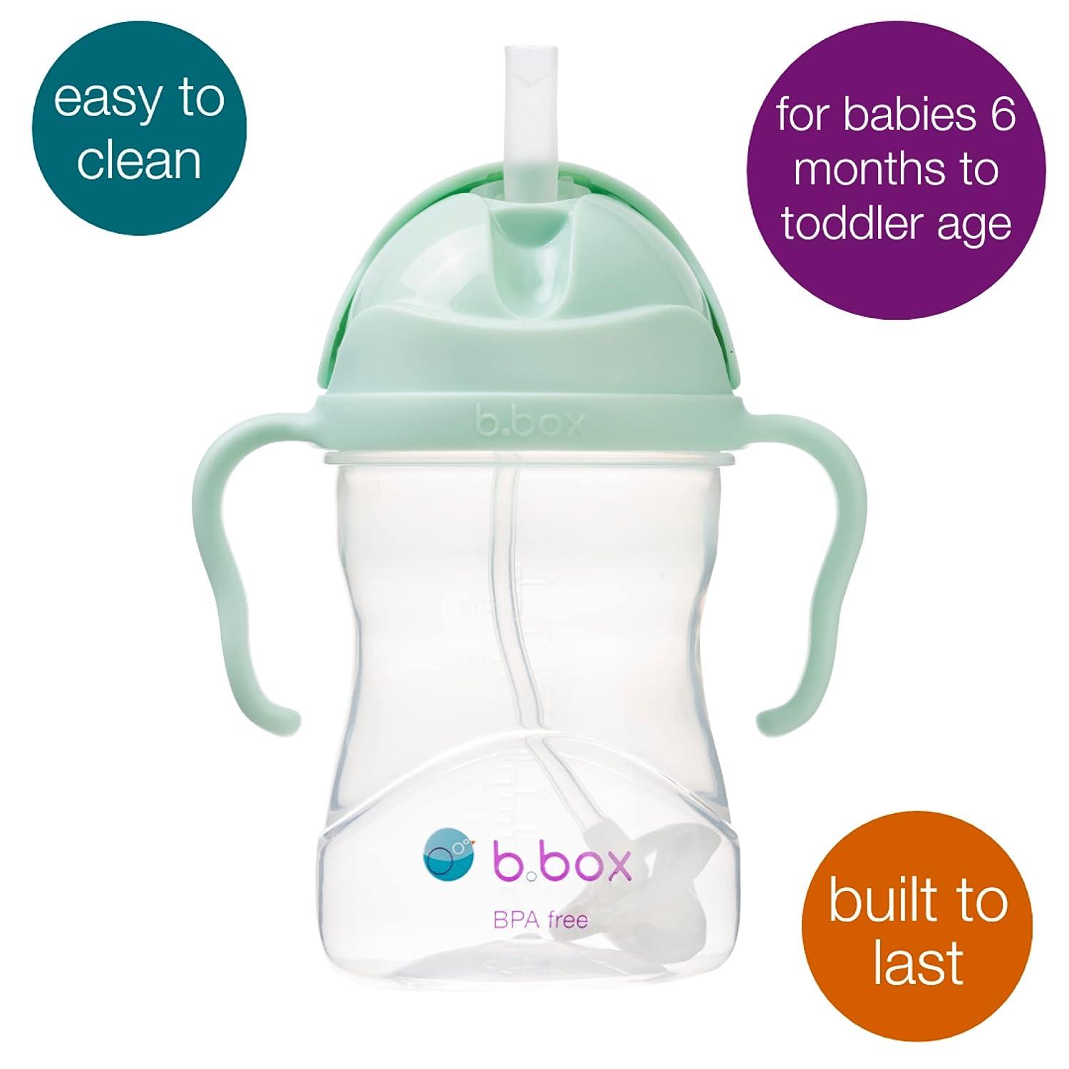 b.box Sippy Cup with Innovative Continuous Flow Weighted Straw Cup Baby