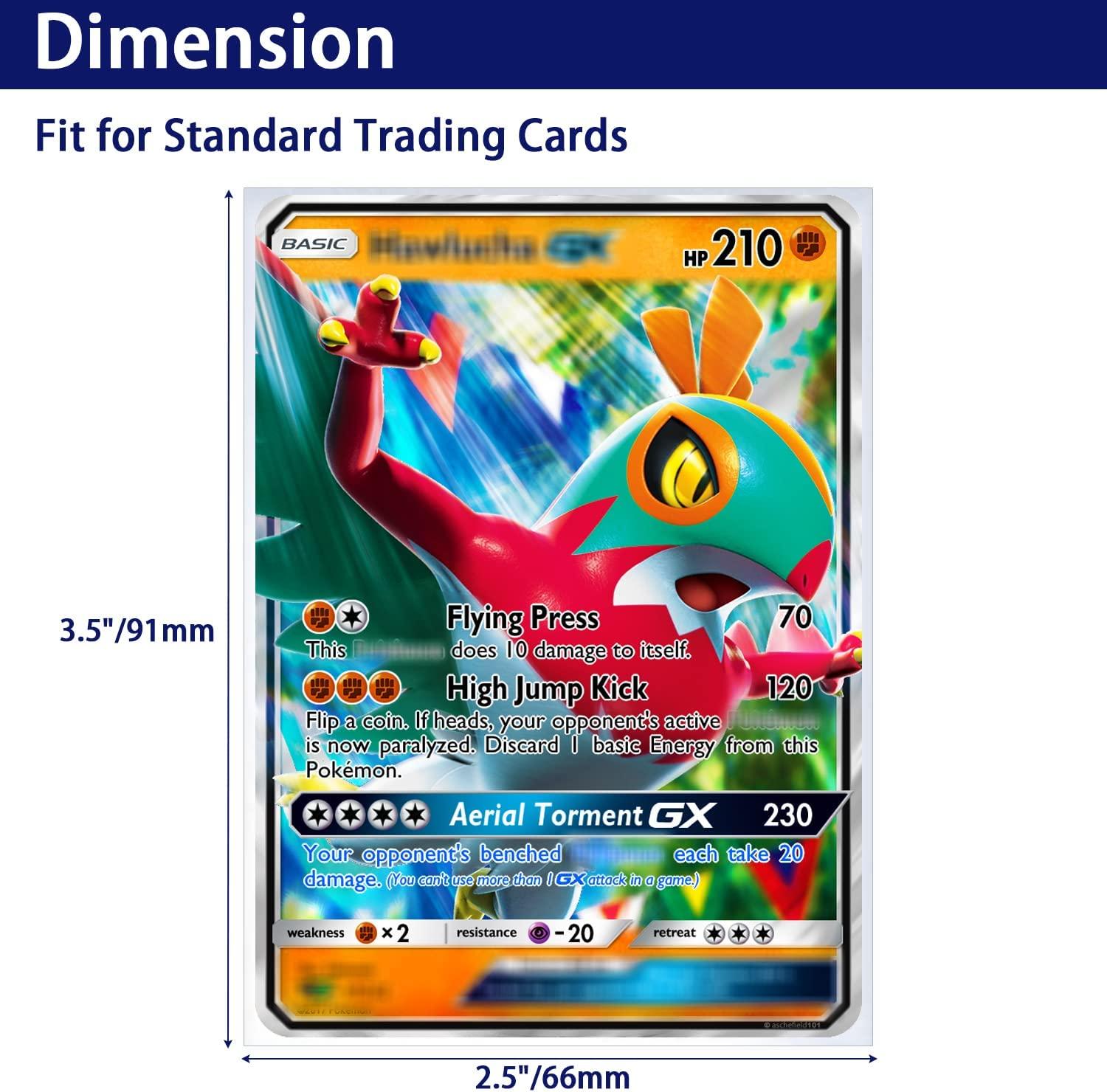 100 Pcs Soft Trading Card Sleeves, Top Loading Sleeves for Standard