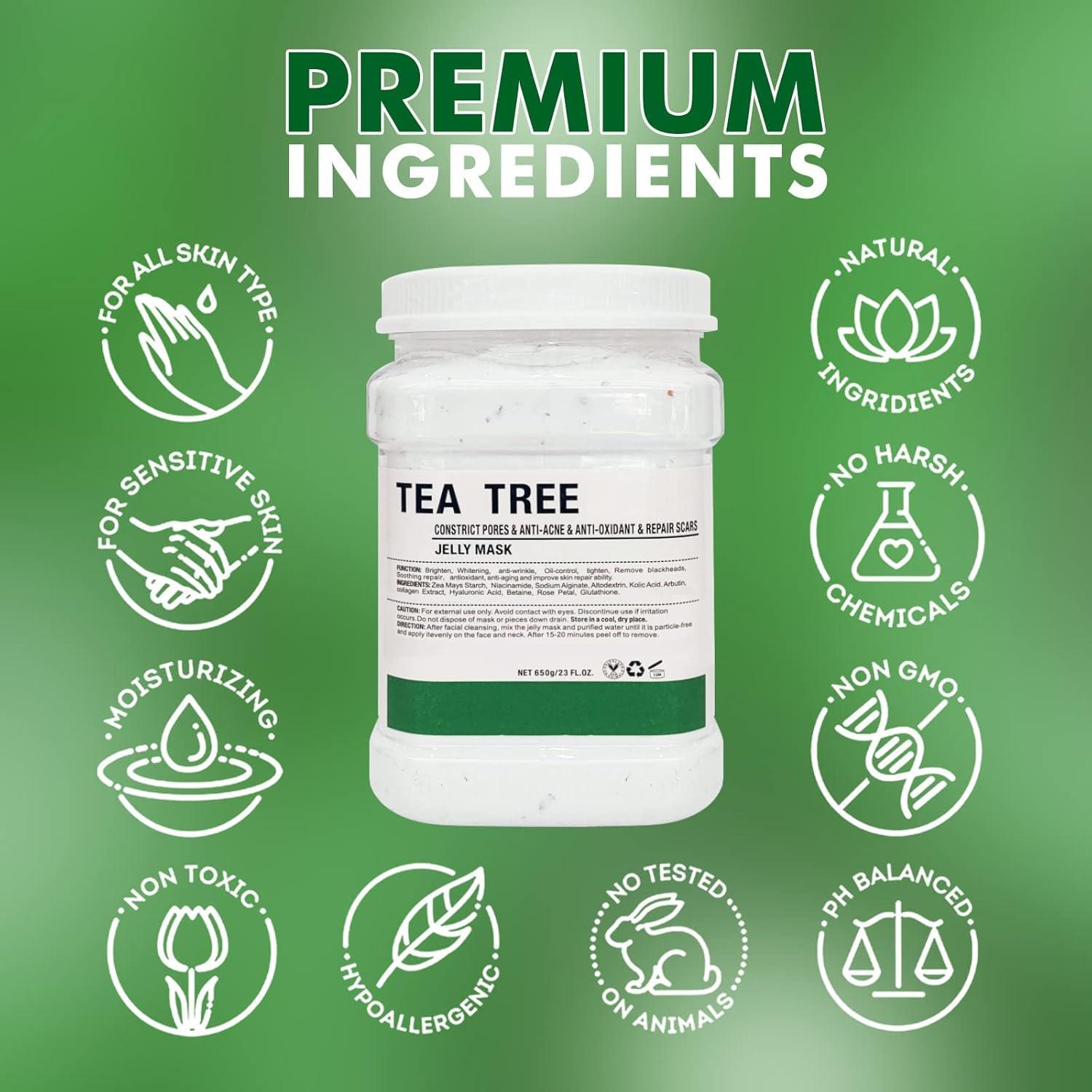 Poztl Gel Mask Powder | DIY Tea Tree Oil Peel-Off Hydro Face Mask for Fine  Lines & Uneven Skin Tone | 23 fl oz | Buy Now with Express International  Delivery | GoSupps.com