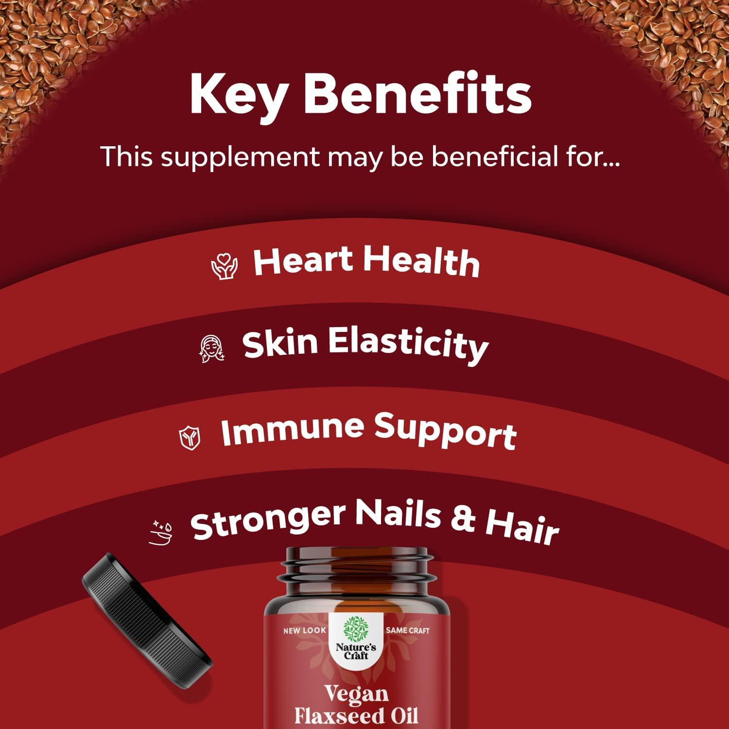 Vegan Flaxseed Oil 1000mg Softgels Cold Pressed Vegan Omega 3