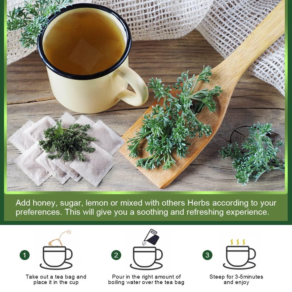 Organic Mugwort Tea Bags Improve Sleep and Digestion Caffeine Free