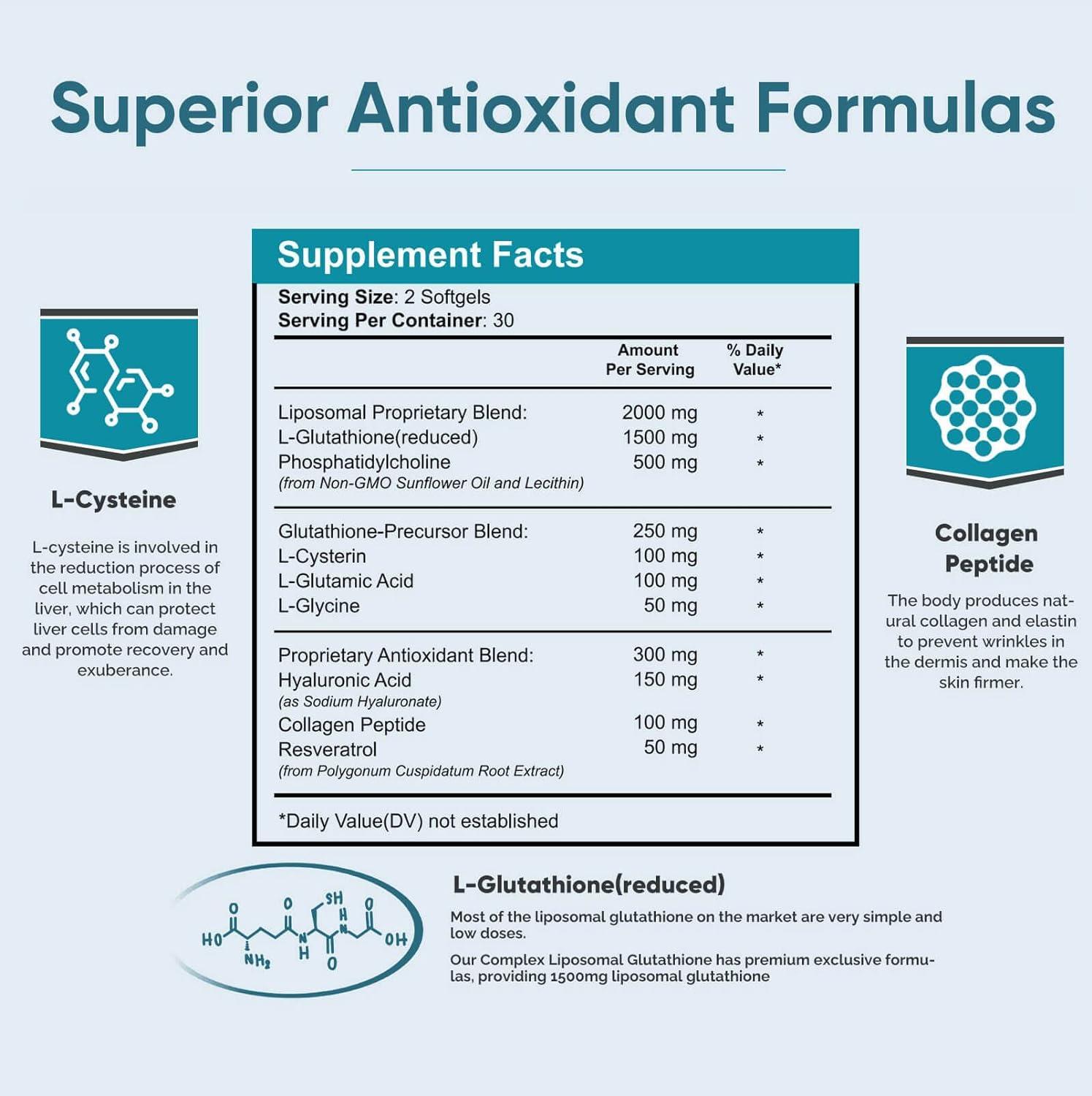 glutathione sports performance Liposomal Glutathione & Vitamin C main image 1
