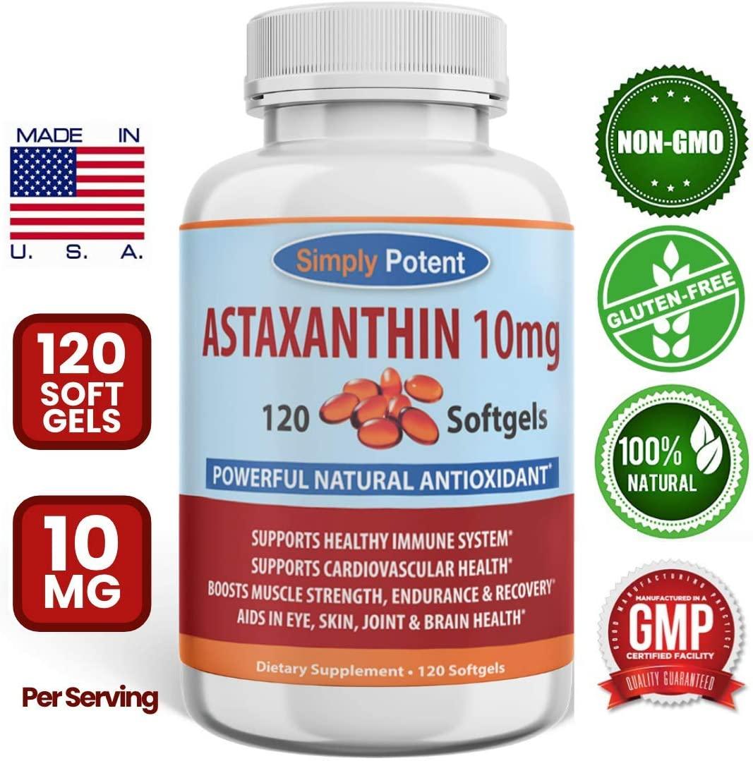Astaxanthin 10mg 120 Softgels, Almost Like Astaxanthin 12mg or 3 x