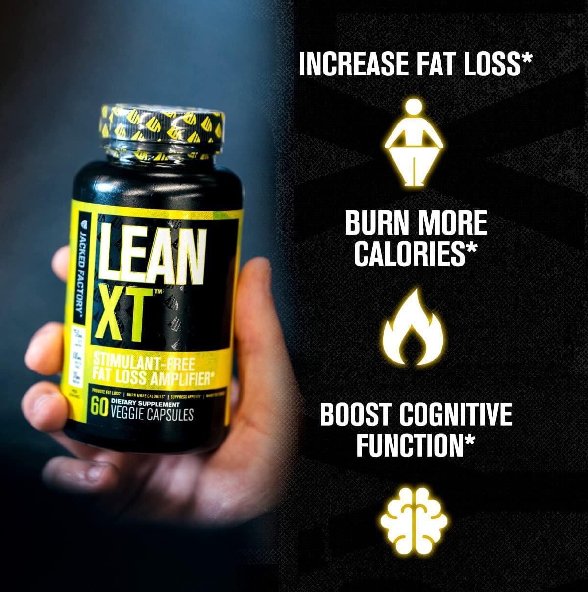 Jacked Factory LeanXT Non Stimulant Fat Burner Ã¢â ¬â 60 Capsules for