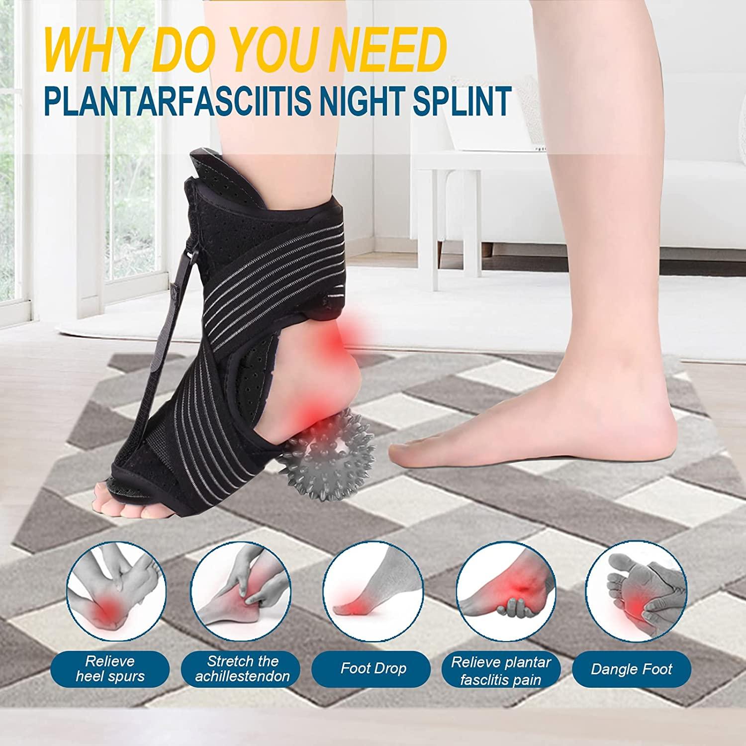 Plantar Fasciitis Night Splint , Upgraded Adjustable Plantar Fasciitis
