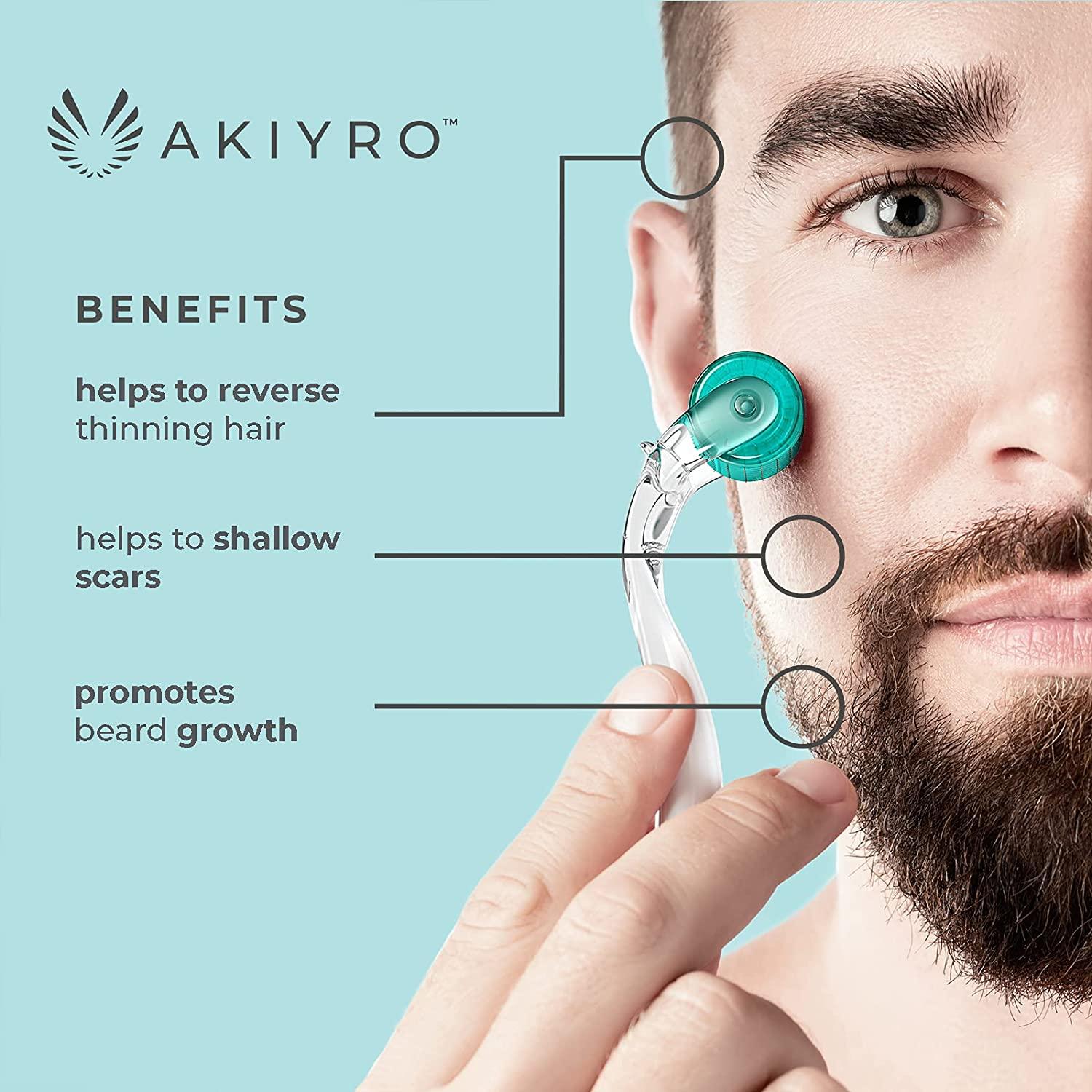 AKIYRO Micro Derma Roller Titanium 0.30mm Microderm Roller