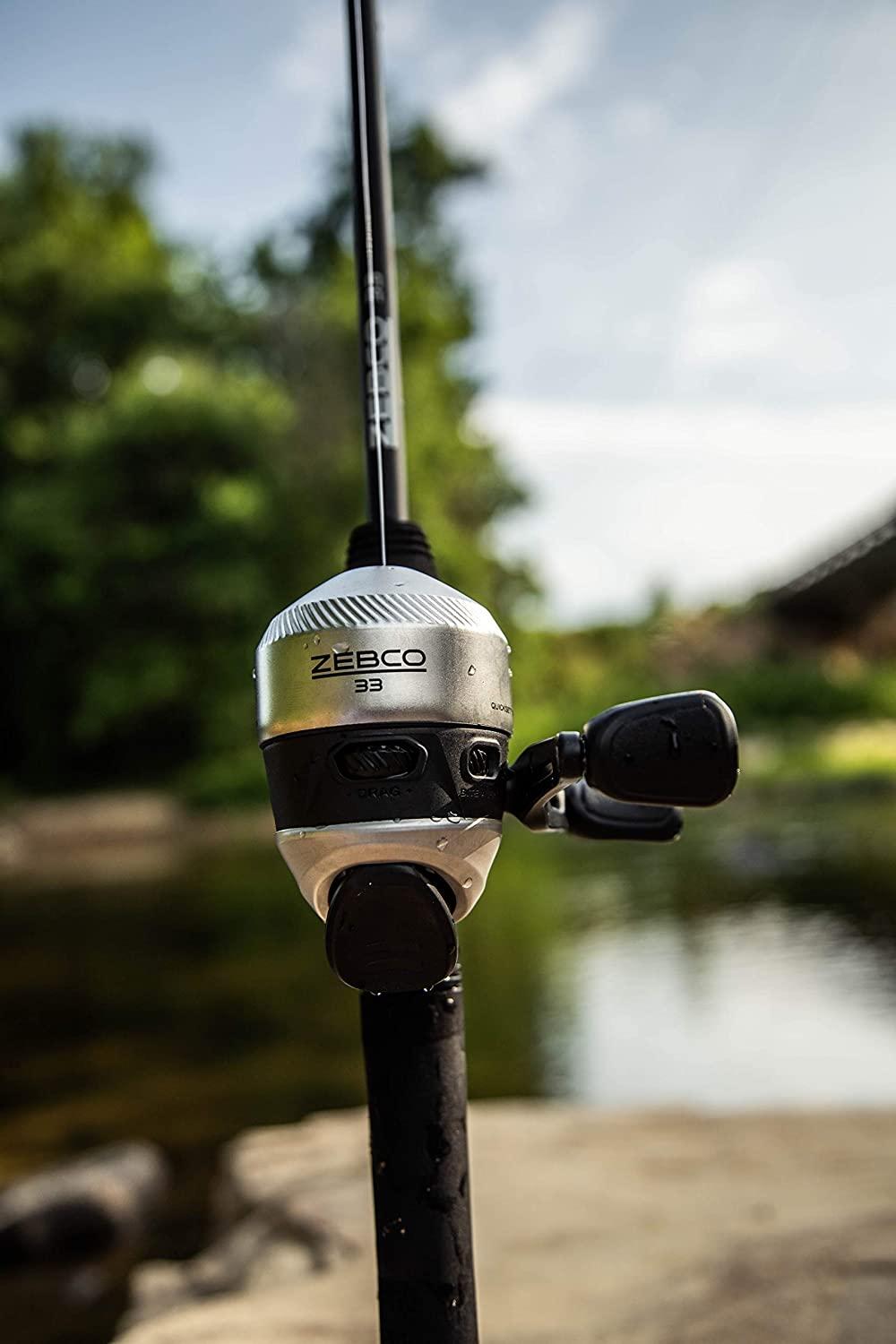  Zebco 33 Spincast Reel and Fishing Rod Combos