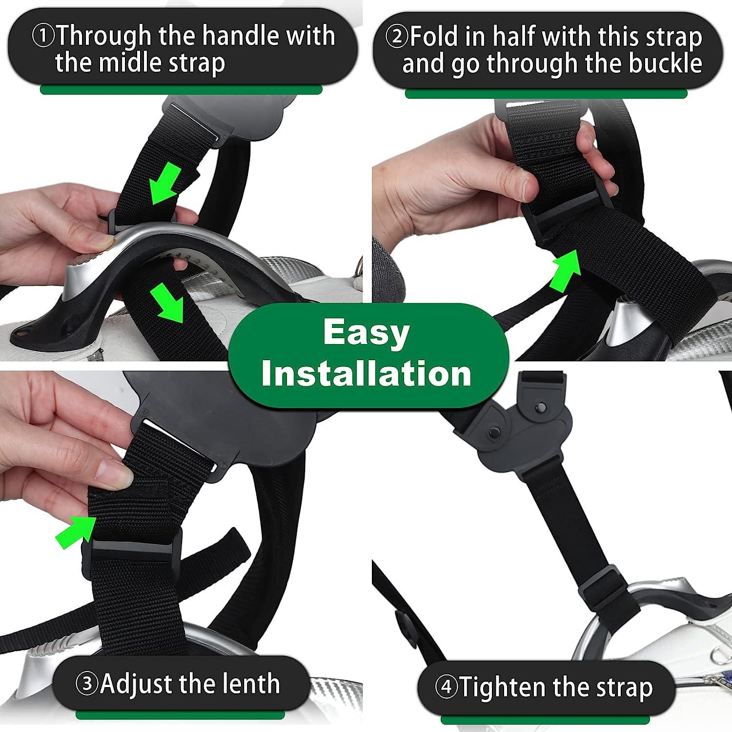 Big Teeth Golf Bag Swivel Backpack Straps Adjustable Padded Double