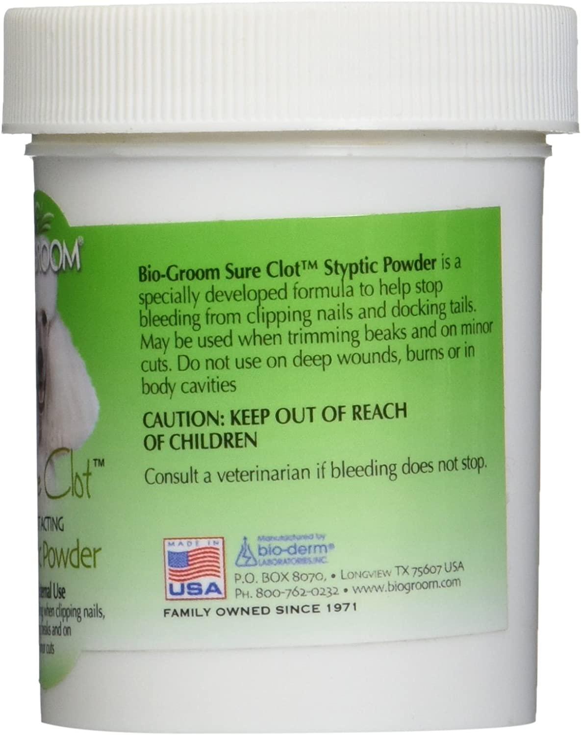 Siptic Powder Sure Clot Styptic Powder Fast-Acting Bleeding