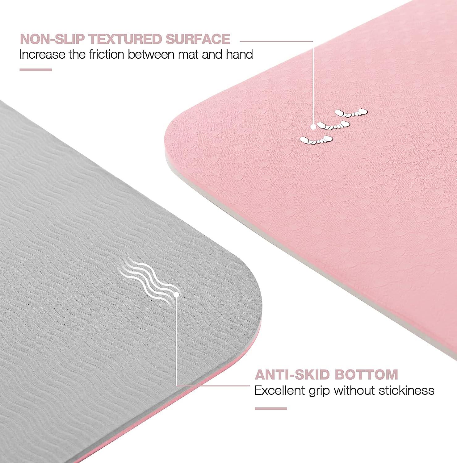 Yoga Mat, Premium 1/4 inch Imprint Non Slip Extra Thick Fitness