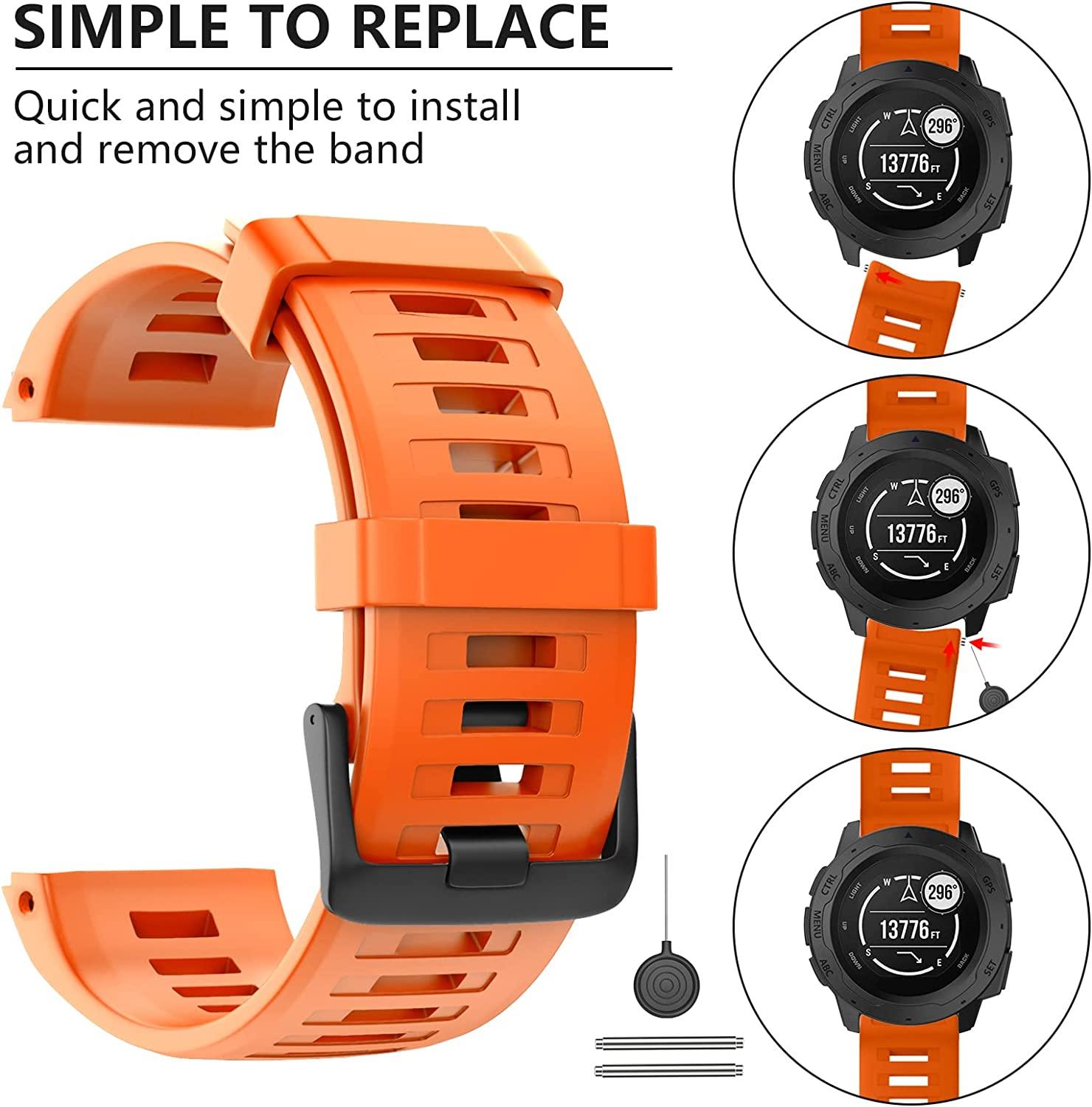 garmin watch strap garmin instinct strap change