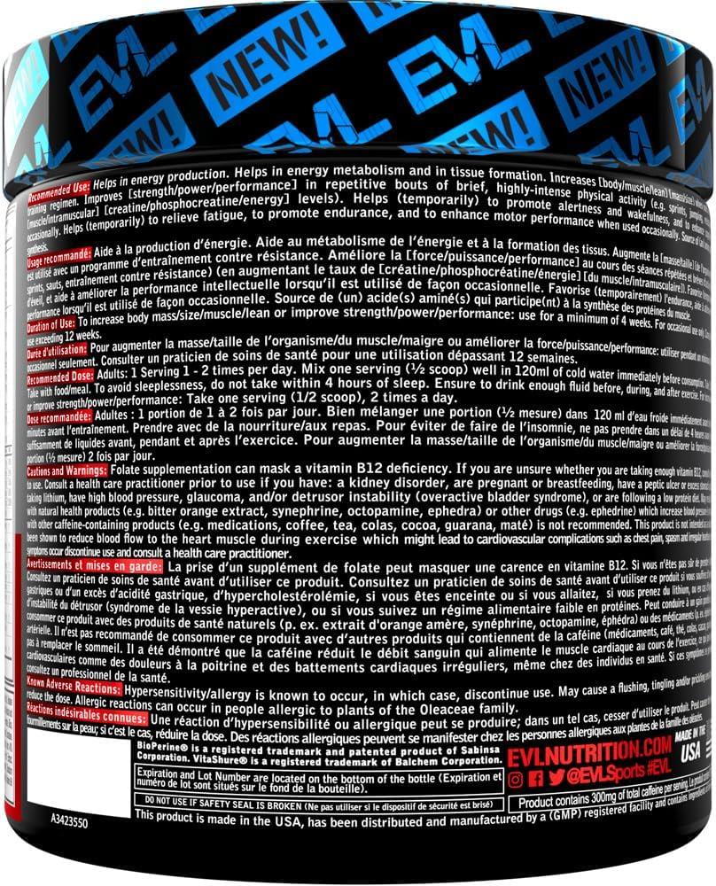 Shredding Pre Workout Powder - Evlution Nutrition Ultimate Pre Workout  Supplement with L-Carnitine and Capsimax for Intense Body Toning Energy  Focus and Gains (30 Servings) - Cherry Limeade