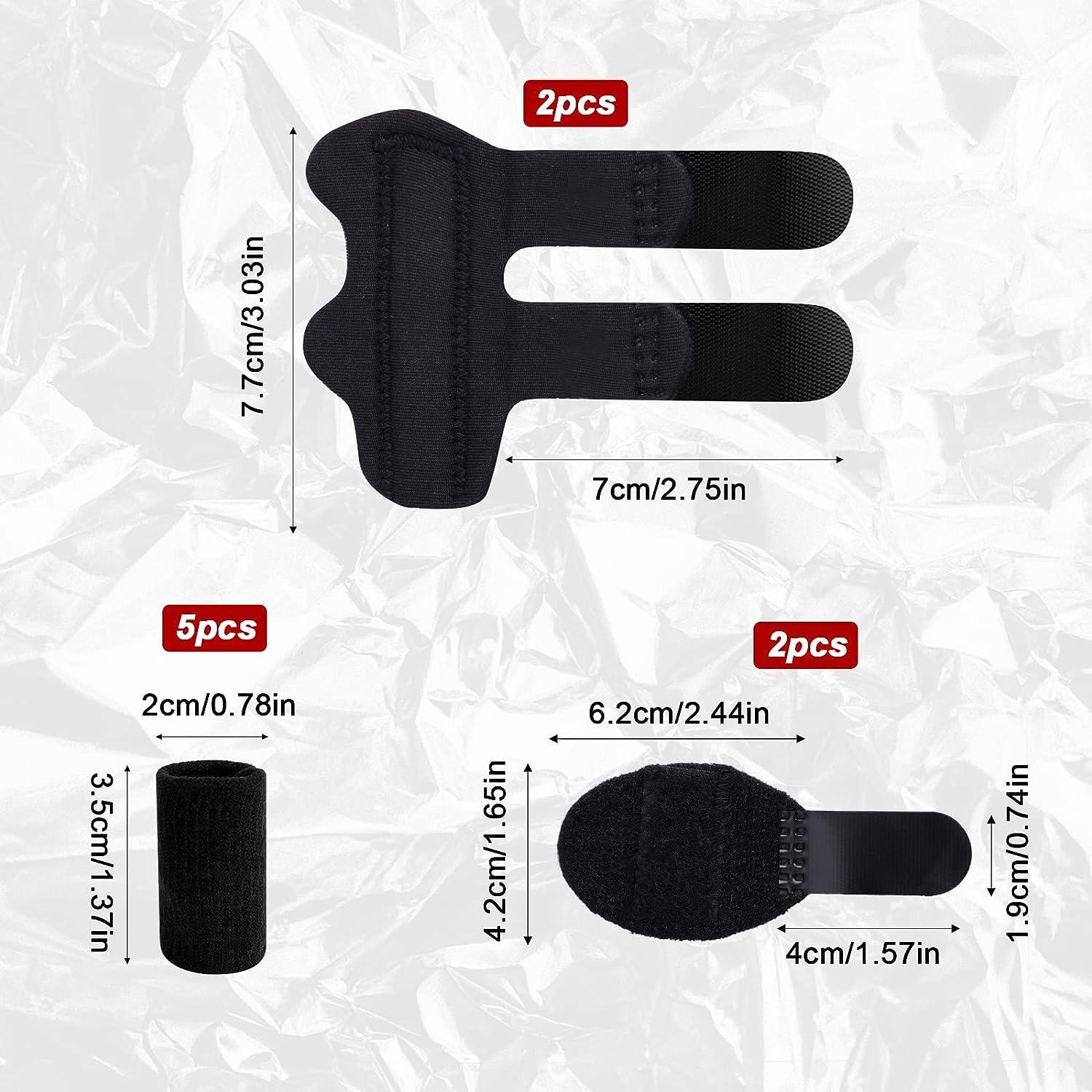 AIEX Finger Splint Set - 4 Trigger Finger Splints + 5 Finger Sleeves ...