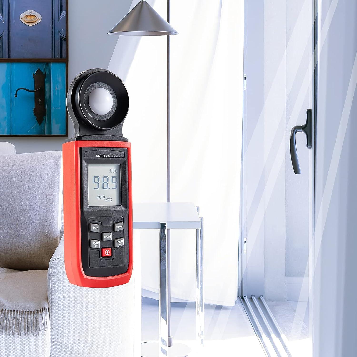 Beslands Digital Luxmeter Light Meter 0200,000 Lux Photometer for