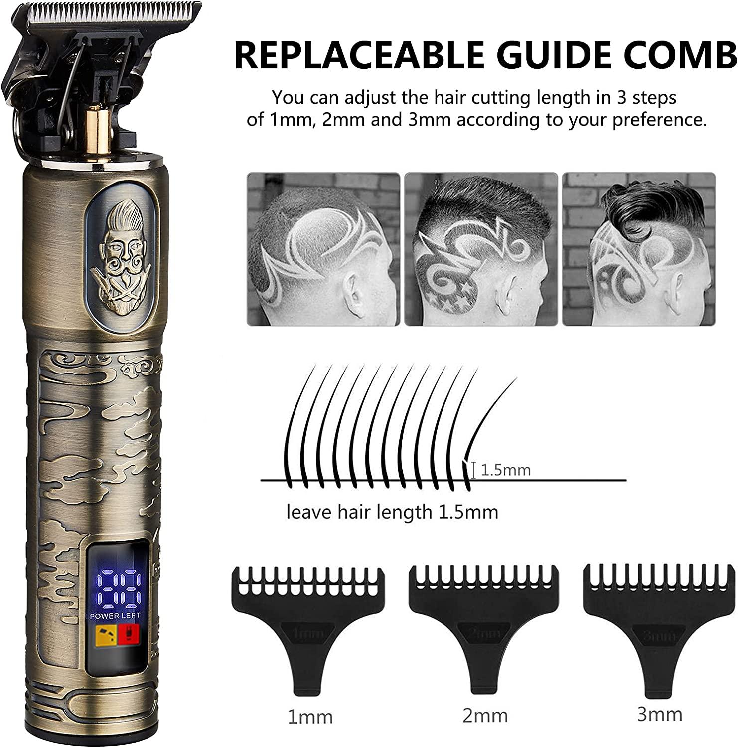 GSKY 2021 New Professional Men's Hair Clippers Zero Gapped Trimmers Pro