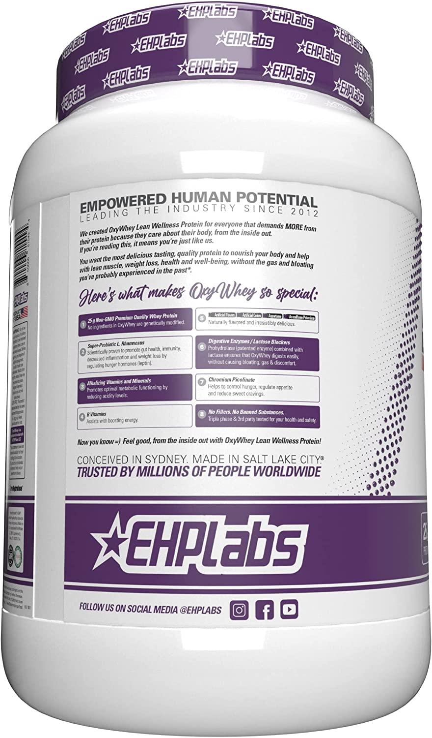 EHP Labs OxyWhey Lean Protein Delicious Chocolate 27 Servings