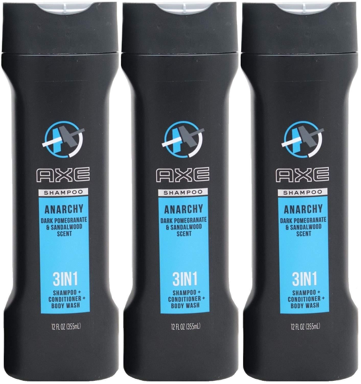 Axe Anarchy 3in1 Shampoo Conditioner & Body Wash Dark Pomegranate
