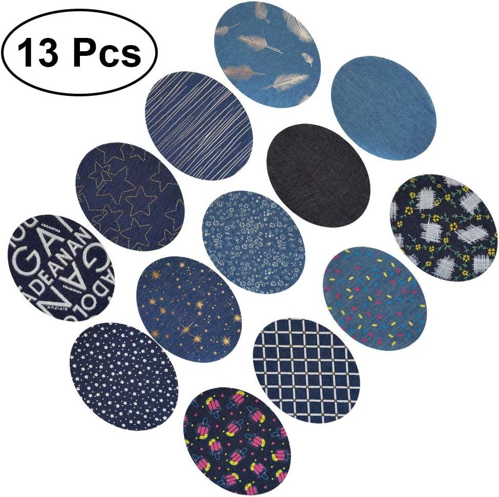 24 Pieces 3 Colors Iron on Patches for Clothing Repair Fabric Patches Iron on for Denim Jean Repair Patch Decorating Kit Repair Canvas Sunbrella for