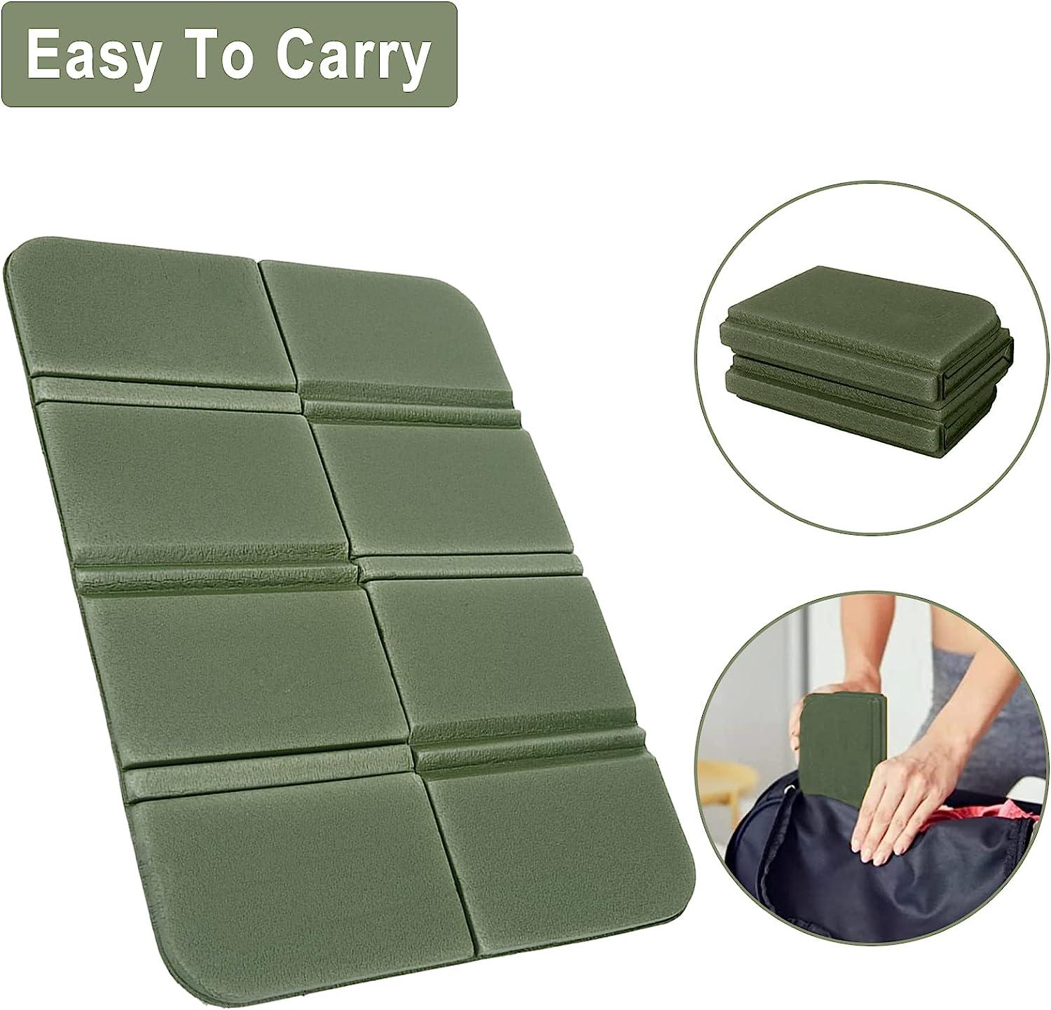 Acecamp 3940 Portable Lightweight Waterproof Folding Mat, Sitting Pad for  Outdoor, Foldable Kneeling and Seat Cushion for Comfort 