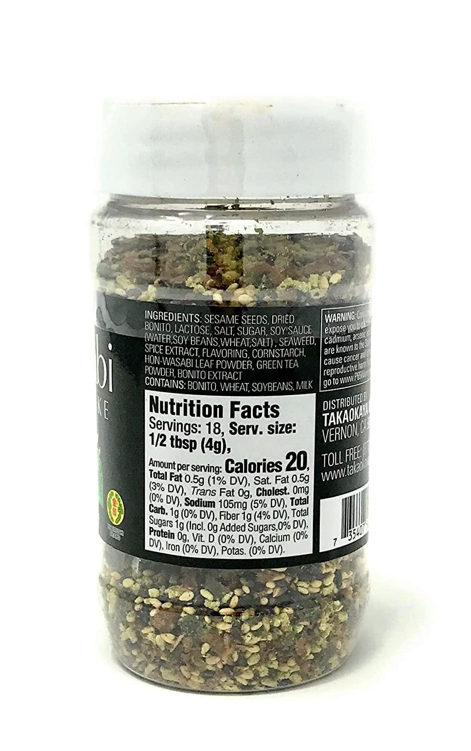 Nori Furikake Japanese Wasabi Flavor (2.47oz) Rice Seasoning TAKAOKAYA KINJIRUSHI BRAND