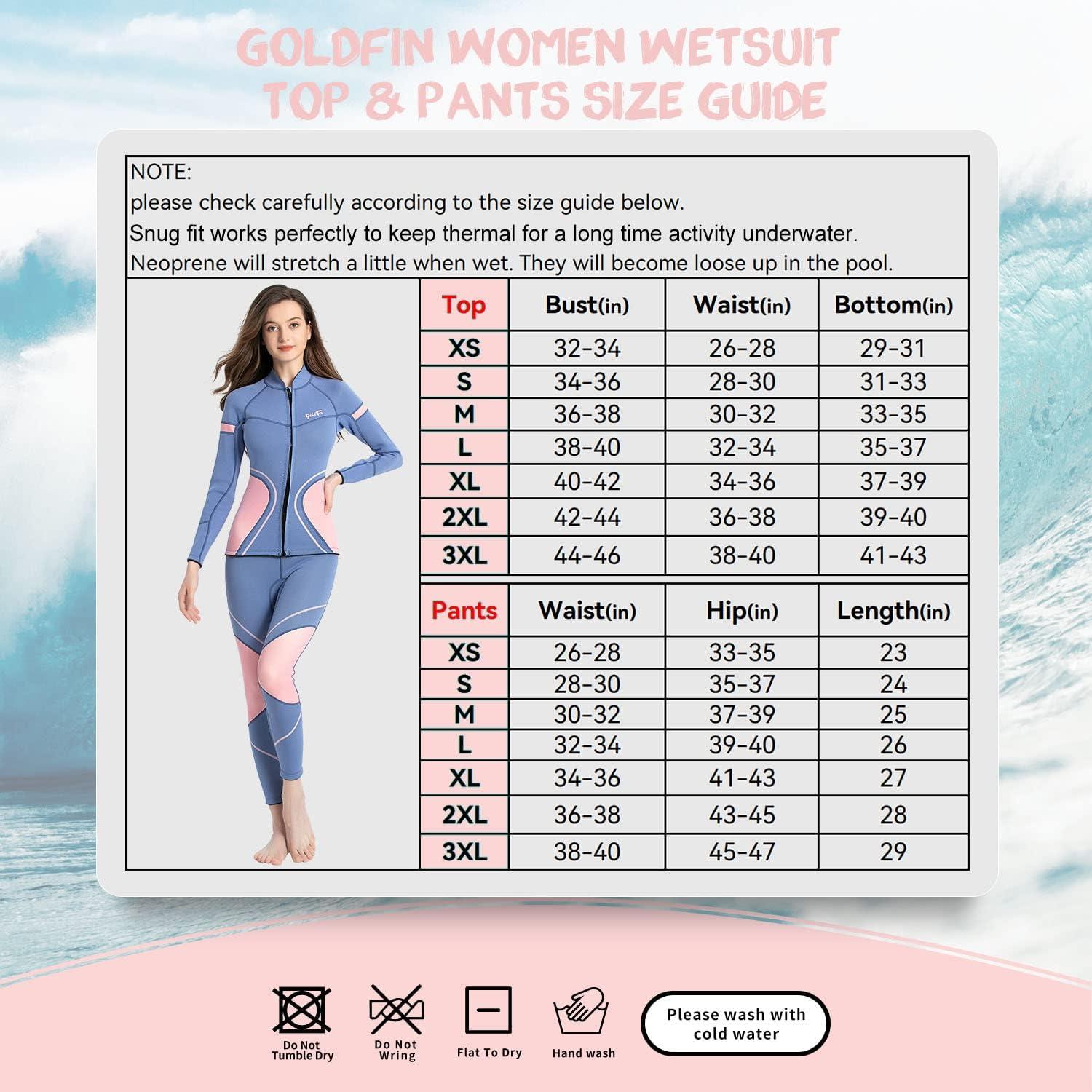 Goldfin women's wetsuit top deals