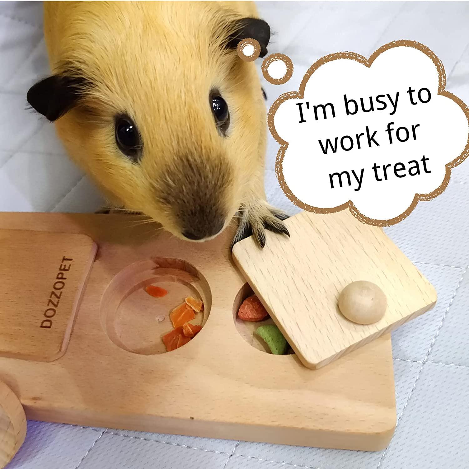 Hamster Treats Hiding Toy Wooden Hamster Food Hide Toy Small Animals Food  Foraging Toy 