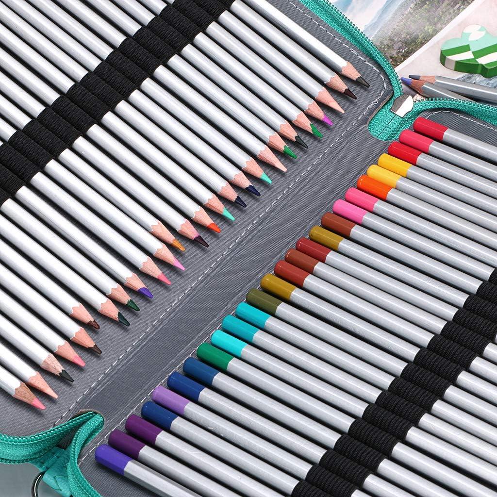 BTSKY Colored Pencil Case- 200 Slots Pencil Holder Pen Bag Large