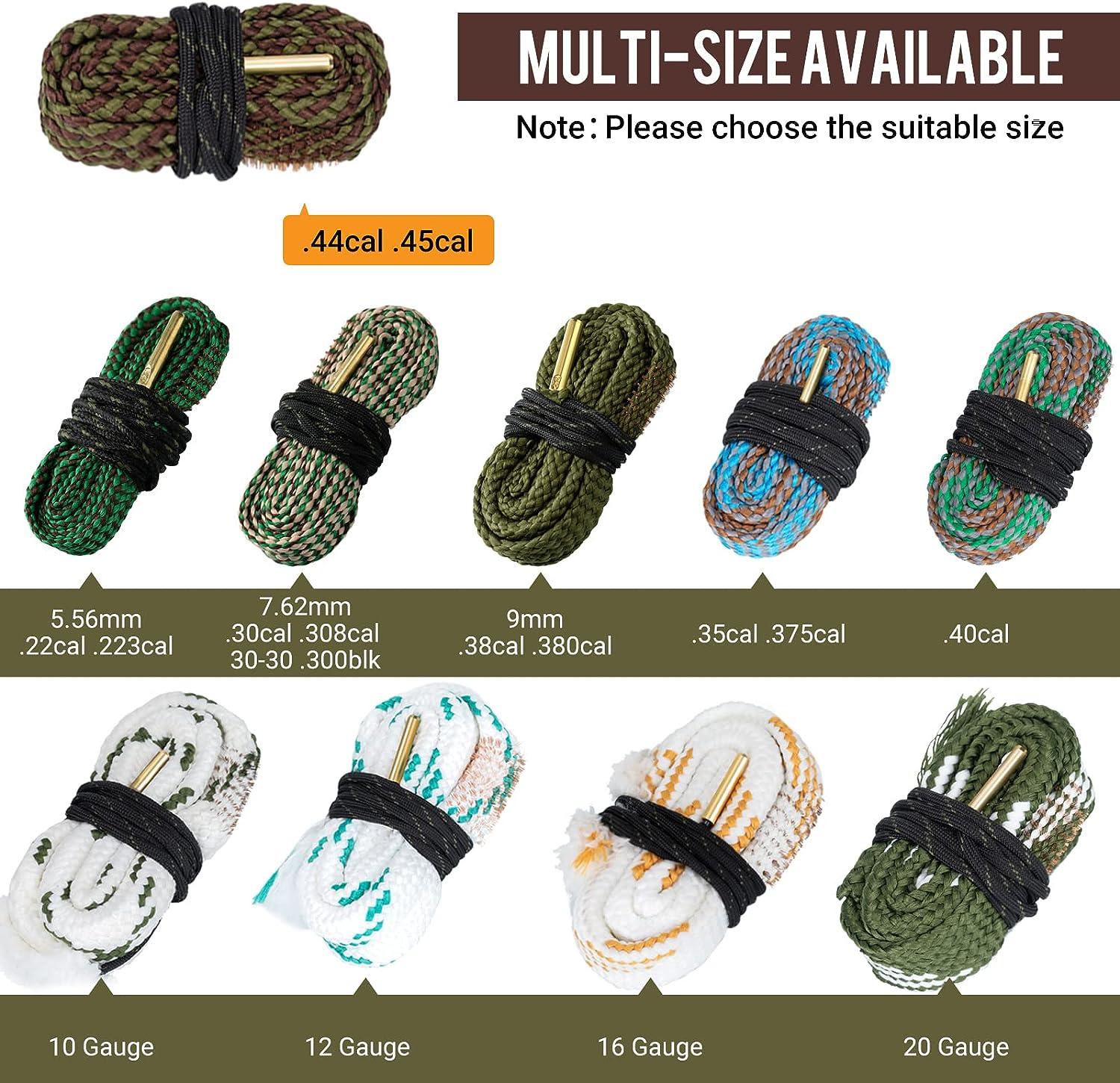 HUNTSEN Gun Snakes Cleaner for Rifle Cleaning Gun Snake Brushes for