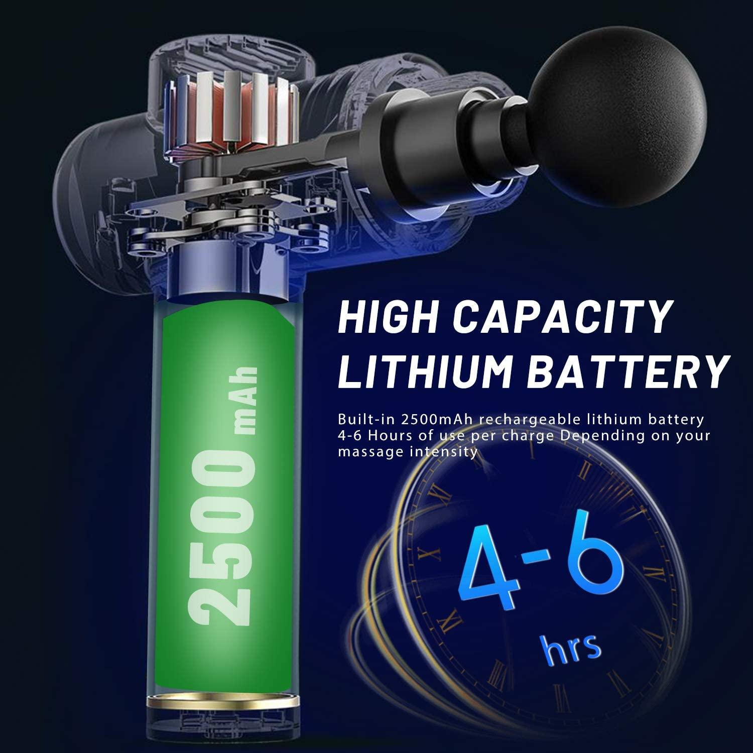 O2 PRO Deep Tissue Muscle Massage Gun for Athletes Handheld Portable