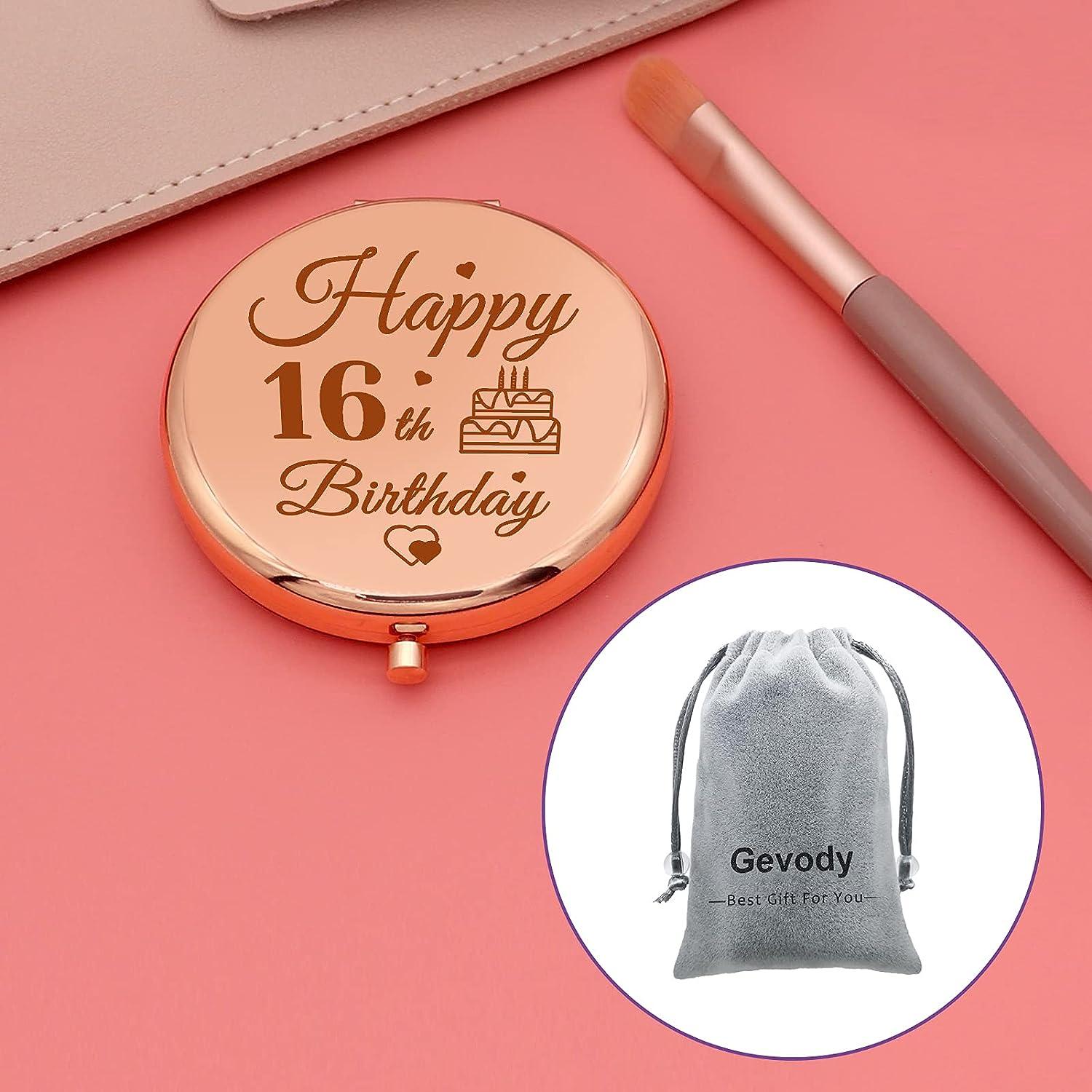 Sweet 16 Birthday Gifts for Girls Inspirational Gift for Her Compact Makeup  Mirror for Friend Sister 16 Year Old Girl Gifts Happy 16th Birthday Gifts  for Niece Daughter Travel Makeup Mirror