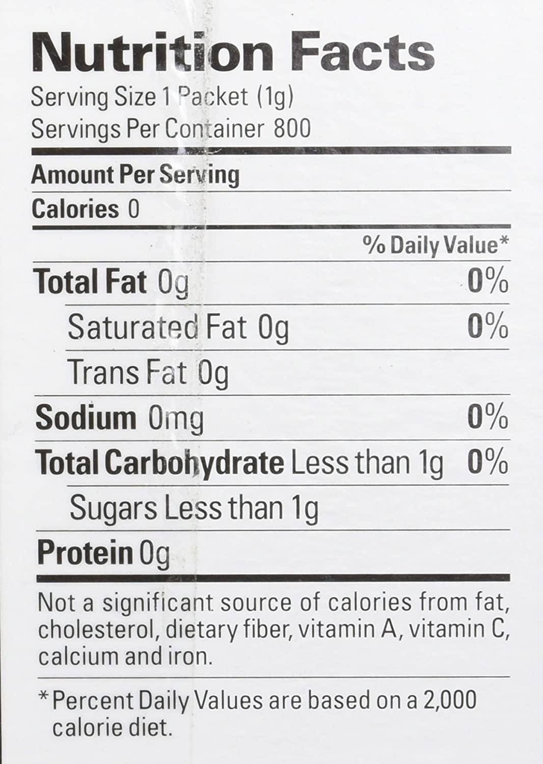Stevia In The Raw ZeroCalorie Sweetener, 800 ct. 800 Count (Pack of 1)