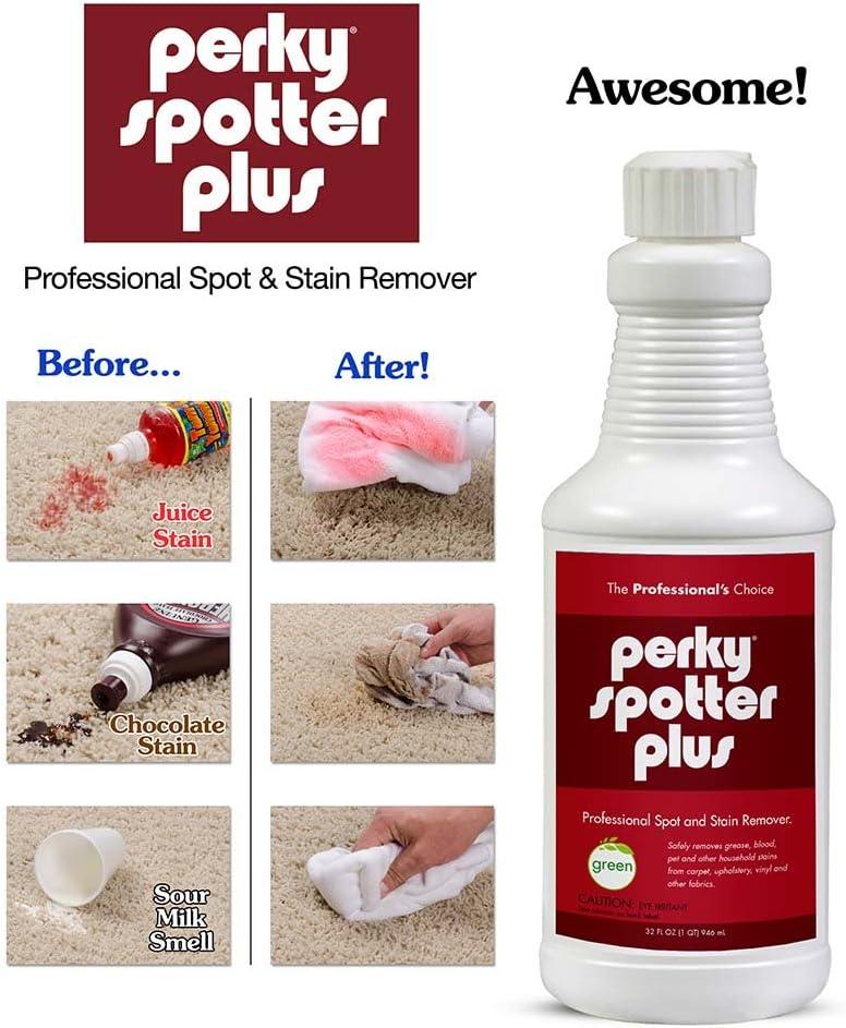 Perky Plus Stain Remover 32 oz For Carpet, Cars, Clothes, Couches
