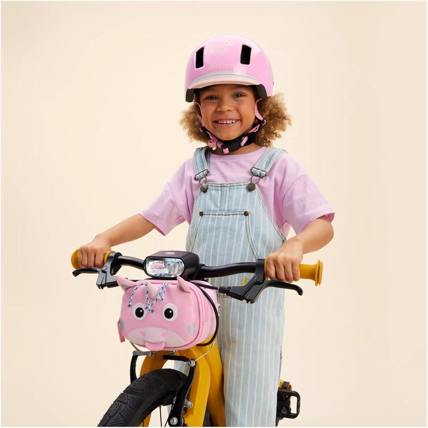 Affenzahn Handlebar Bag - Pink Unicorn for Bicycle Scooter & Balance Bike |  Velcro Fastening | One Size | Buy Now with Express International Delivery |  GoSupps.com