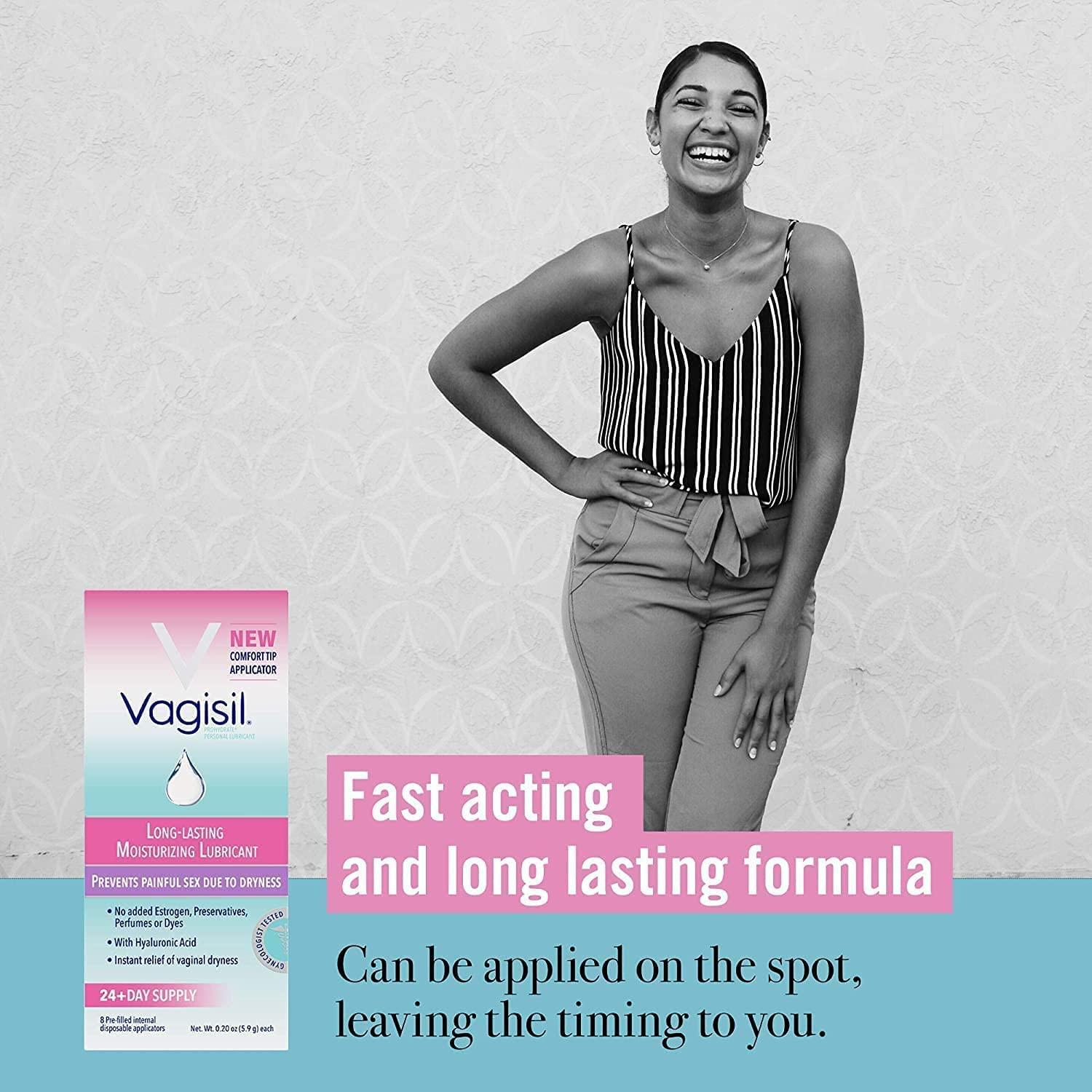 Vagisil Prohydrate Internal Vaginal Moisturizer Gel & Lubricant for Women -  Gynecologist Tested - 8 Count | Buy Now with Express International Delivery  | GoSupps.com