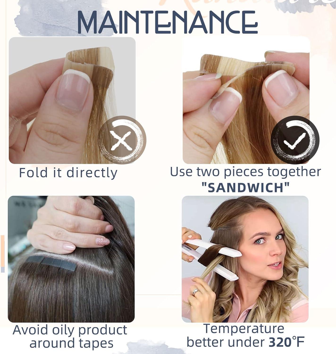 Tape in hair extensions 28 inch hot sale