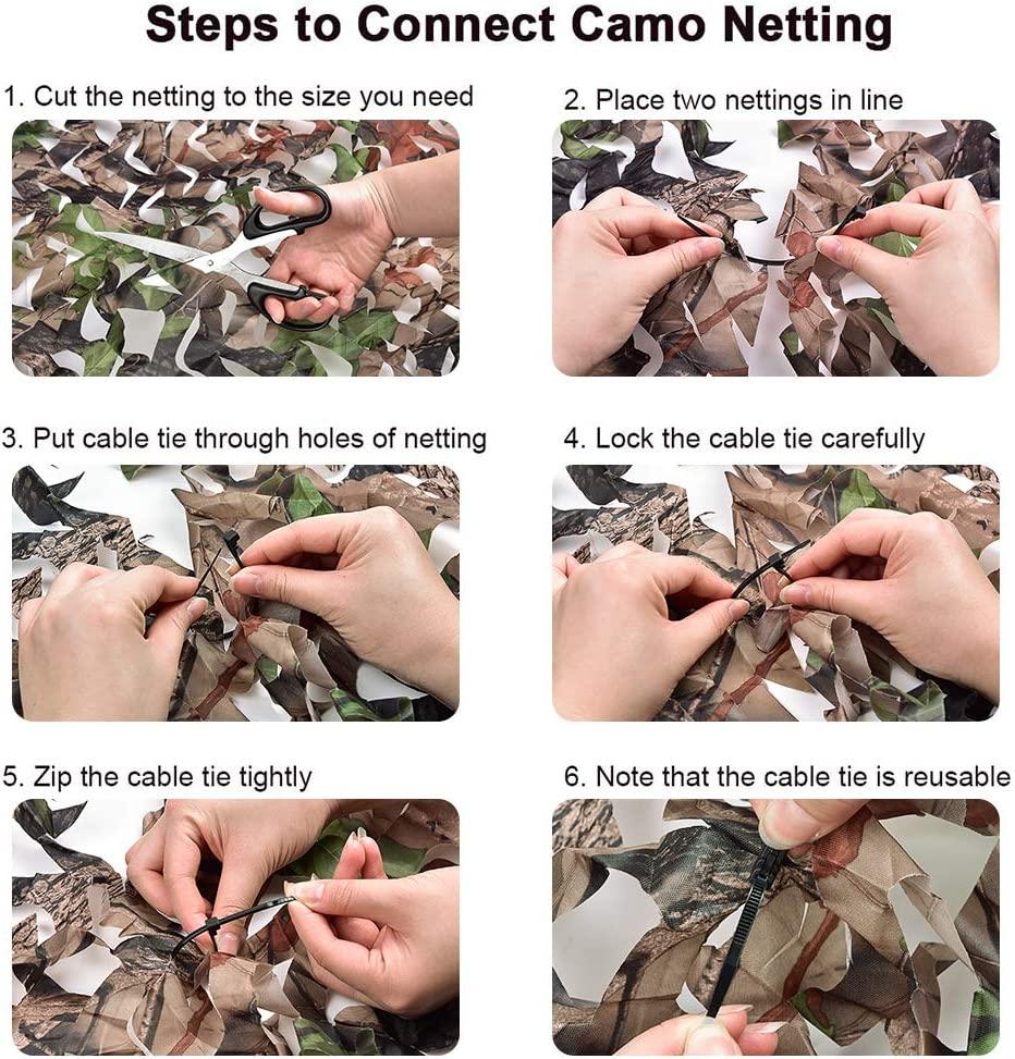Yeacool Camo Netting Camouflage Tarp for Hunting, Camping, and